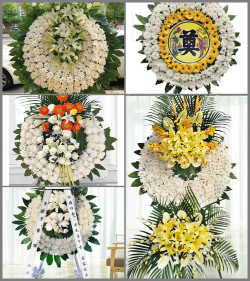 天津东丽区金钟街道徐庄村花圈速递